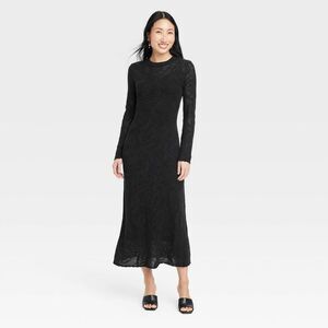 a new day Black Long Sleeve Dress